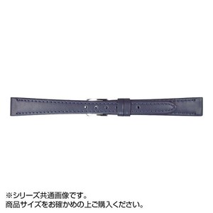 MIMOSA(ミモザ) 時計バンド Eカーフ 7mm ネイビー (美錠:銀) CE-N7