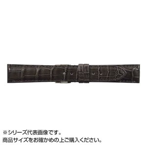 MIMOSA(ミモザ) 時計バンド クロコマット 18mm グレー (美錠:銀) WRM-GR18