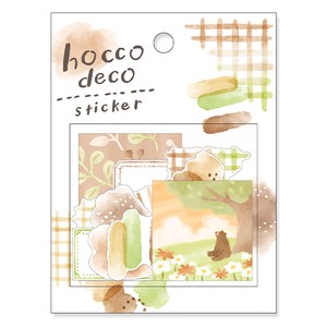 贴纸 棕色 hocco deco sticker