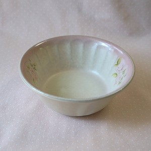 Side Dish Bowl Bird Pottery Rose Knickknacks Made in Japan