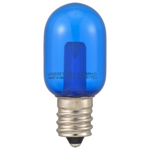 OHM LEDナツメ球装飾用 T20/E12/0.5W/1lm/クリア青色 LDT1B-H-E12 13C