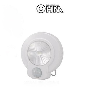 オーム電機 OHM LEDセンサーライト 人感・明暗 白色LED　ホワイト・NIT-L03M-W