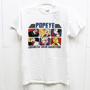 【アメリカン キャラクター】Tシャツ POPEYE OPL-TS-POP-001 ホワイト