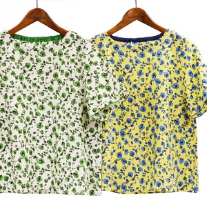 衬衫 2024年 凹凸纹 花卉图案 衬衫 日本制造