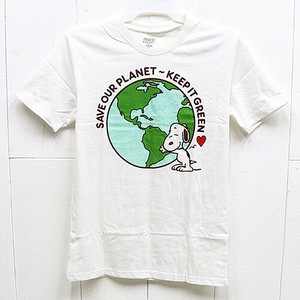 【アメリカン キャラクター】Tシャツ PEANUTS OPL-TS-PEA-001 ホワイト