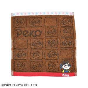【Peko&Poko】 ペコちゃん ミルキーチョコレート ミニタオル