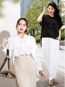 Button Shirt/Blouse V-Neck Set of 2