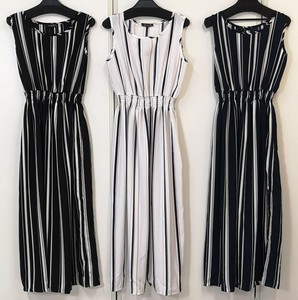 Casual Dress Stripe Sleeveless