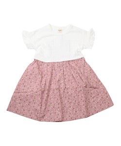 Kids' Short Sleeve T-shirt Little Girls One-piece Dress Switching
