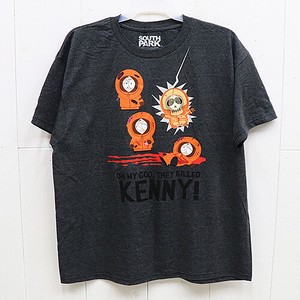【アメリカン キャラクター】Tシャツ SOUTH PARK KENNY！ OPL-TS-SOU-004 ダークグレー