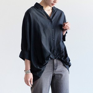 Button Shirt/Blouse Waist V-Neck Puff Sleeve 【2024NEW】