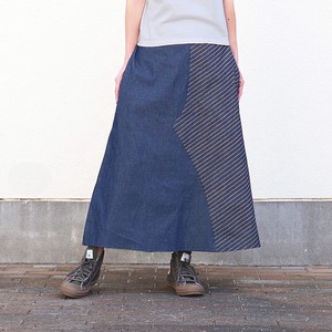 Skirt Design Denim Skirt Stripe Casual Switching