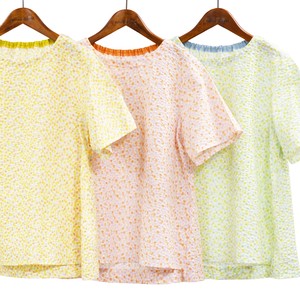 Button Shirt/Blouse Pudding Ripple Polka Dot Made in Japan
