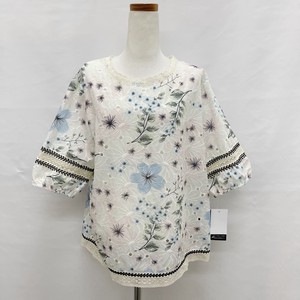 Button Shirt/Blouse Pullover Floral Pattern Tops Embroidered 2024 Spring/Summer