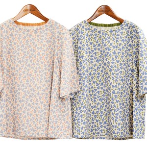 Button Shirt/Blouse Printed Made in Japan