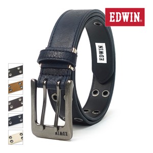 エドウイン EDWIN ベルト 0111156 合皮 ダブルアイレット メンズ レディース カジュアル ビジネス