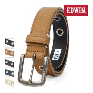 エドウイン EDWIN ベルト 0111157 合皮 シングルアイレット メンズ レディース カジュアル ビジネス