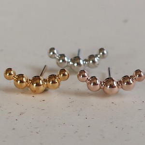 金耳针耳环（黄金） 宝石 日本制造