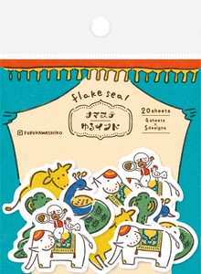 Furukawa Shiko Decoration Animal Washi Flake Stickers