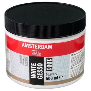 AMSTERDAM アムステルダム アクリリックメディウム 下地剤 ホワイトジェッソ 1001 500ml T2418-3001 403662