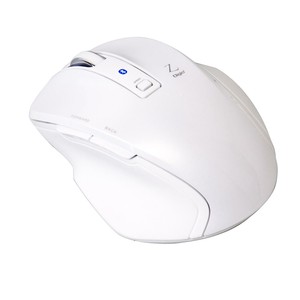 ナカバヤシ　小型Bluetooth5ボタンBlueLEDマウス　ホワイト　MUS-BKF121W