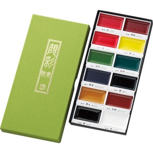 Kuretake Paint Set Palette Ain KURETAKE Gansai Tambi 12-color sets