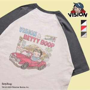 【BettyBoopコラボ】ビンテージイラストTシャツ【2024夏物】【ユニセックス】