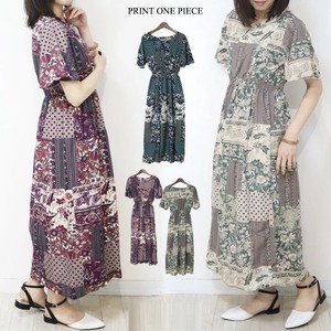 Casual Dress Patchwork Pattern