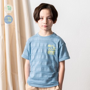 シャドーボ－ダーロゴプリント半袖Tシャツ  N32805  本体綿100%、バックロゴ、ゆったりシルエット
