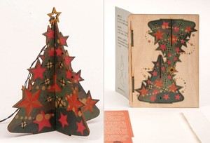 【5/6まで】フォーメス・ベルリン 木製3Dグリーティングカード クリスマスツリー【クリスマス/ドイツ製】