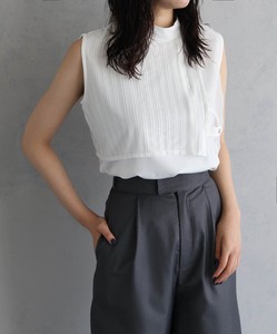 Button Shirt/Blouse Layered Blouse Stripe 2024 Spring/Summer