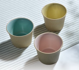 Hasami ware Side Dish Bowl Pink Yellow Blue Made in Japan