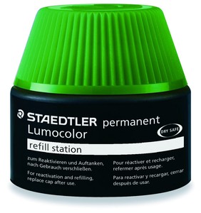 ステッドラー ルモカラー油性用補充インク 緑 ST487175