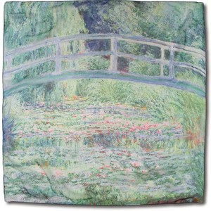 名画スカーフ モネ「睡蓮の池と日本の橋」 AS-01012