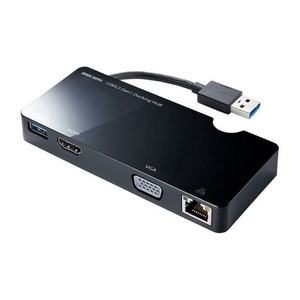 USB3.2 Gen1モバイル ドッキングステーション USB-3H131BK