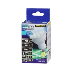 OHM LED電球 ハロゲンランプ形 E11 6.8W 中角タイプ 昼白色 LDR7N-M-E11 11