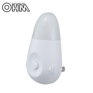 オーム電機 OHM LEDナイトライト 充電式 ホワイト 白色LED NIT-ASWB4-W