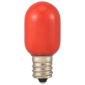 OHM LEDナツメ球装飾用 T20/E12/0.5W/2lm/赤色 LDT1R-H-E12 13