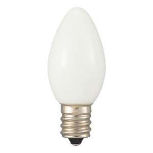 OHM LEDローソク球装飾用 C7/E12/0.5W/16lm/昼白色 LDC1N-H-E12 13