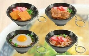 Novelty Item Key Chain Mini Udon Japanese Food 59-pcs