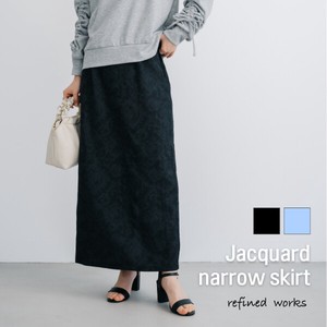 Skirt Jacquard Narrow Skirt I-line