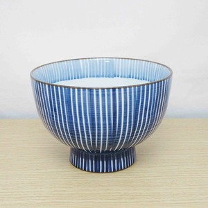 Hasami ware Donburi Bowl Donburi Stripe L size Border Made in Japan