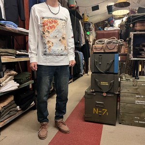 BANANA WIND　カットソー　メンズ　ファッション　カットソー　長袖　プリントTシャツ