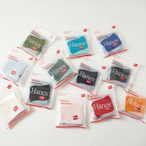 Hanes(ヘインズ) フラッグロゴ刺繍タオルハンカチ【ギフト】　エシカルコレクション