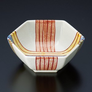 十草帯六角小鉢(有田焼) 日本製 陶器