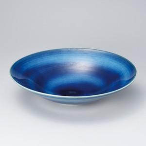 マリンブルー12.0丸鉢　美濃焼　日本製 陶器