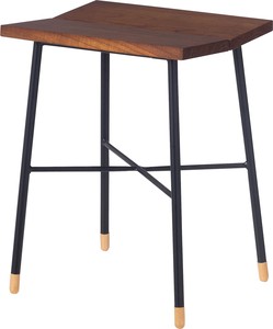 スツール L/　ウッドスツール 椅子 チェア いす 木製 天然木 ミンディ スチール