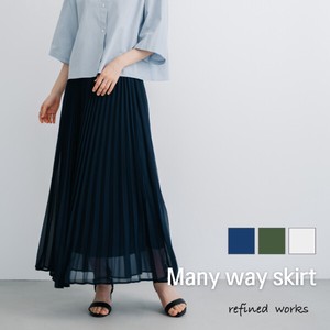 【2024SS新商品】メニウェイプリーツスカート　/　スカート　プリーツ　フレアスカート