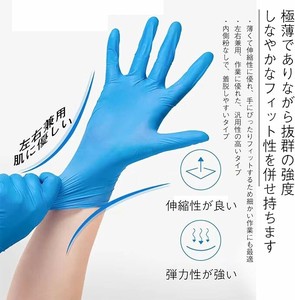 ニトリル手袋 ブルー 使い捨て手袋 食品衛生適合