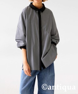 Antiqua Button Shirt/Blouse Long Sleeves Stripe Tops Ladies NEW